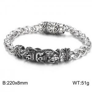 Stainless Steel Bracelet(Men) - KB157507-WGHT