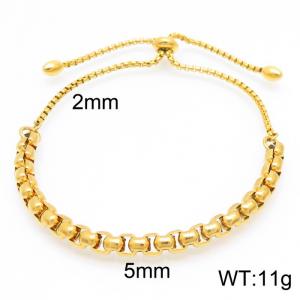 Stainless Steel Gold-plating Bracelet - KB157681-Z