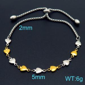 Stainless Steel Gold-plating Bracelet - KB157707-Z