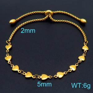 Stainless Steel Gold-plating Bracelet - KB157708-Z