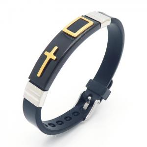 Stainless Steel Rubber Bracelet - KB157909-HB