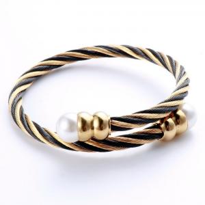 Stainless Steel Wire Bangle - KB157996-XY