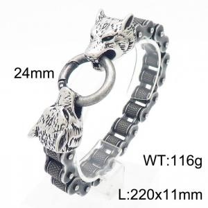 Stainless Steel Bicycle Bracelet - KB160756-KFC