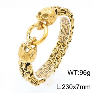 Stainless Skull Bracelet - KB161108-KFC