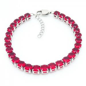 Stainless Steel Stone Bracelet - KB161151-HR