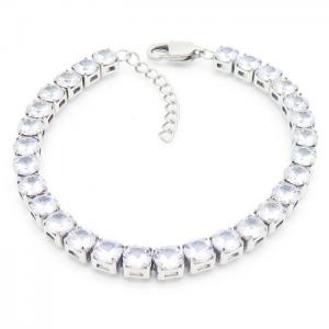 Stainless Steel Stone Bracelet - KB161153-HR