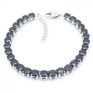 Stainless Steel Stone Bracelet - KB161154-HR