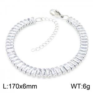 Stainless Steel Stone Bracelet - KB161202-Z