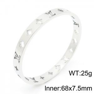 Stainless Steel Bangle - KB161387-KTLA