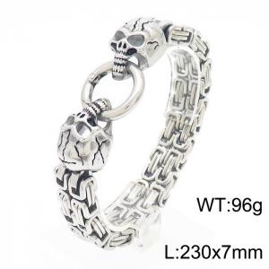 Stainless Skull Bracelet - KB161746-KFC