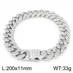 Stainless Steel Stone Bracelet - KB162187-JL