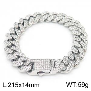 Stainless Steel Stone Bracelet - KB162189-JL