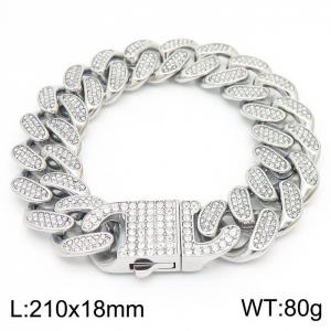 Stainless Steel Stone Bracelet - KB162191-JL