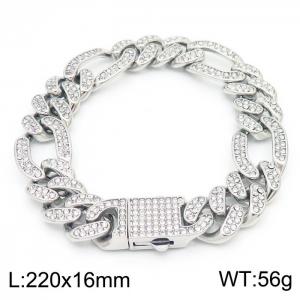 Stainless Steel Stone Bracelet - KB162201-JL
