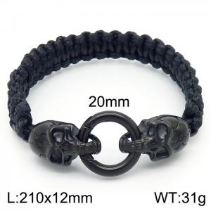 Stainless Skull Bracelet - KB162470-Z