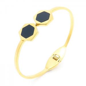 Stainless Steel Gold-plating Bangle - KB162858-WJ