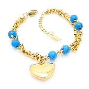 Stainless Steel Gold-plating Bracelet - KB163002-RY