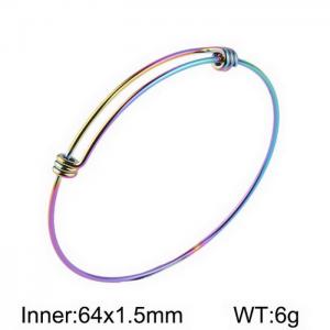 coil bracelet plasma stainless steel adjustable live wire - KB163107-Z