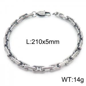 SS Oxidized Bracelet - KB163115-KFC