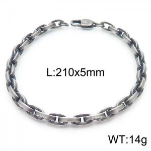 SS Oxidized Bracelet - KB163119-KFC