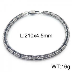 SS Oxidized Bracelet - KB163123-KFC