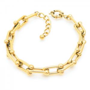 Stainless Steel Gold-plating Bracelet - KB163160-MW