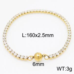 Stainless Steel Stone Bracelet - KB163485-Z