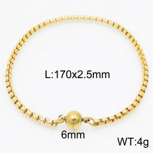 Stainless Steel Gold-plating Bracelet - KB163497-Z