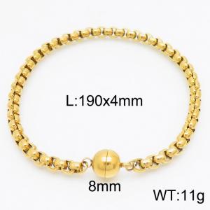 Stainless Steel Gold-plating Bracelet - KB163498-Z