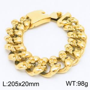 Stainless Skull Bracelet - KB163667-JX