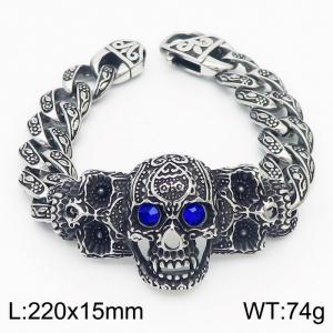 Stainless Skull Bracelet - KB163668-JX