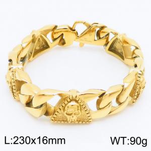 Stainless Skull Bracelet - KB163681-JX