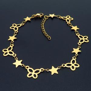 Stainless Steel Gold-plating Bracelet - KB164301-AL