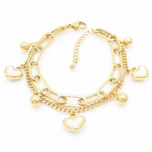 Stainless Steel Gold-plating Bracelet - KB164691-HR