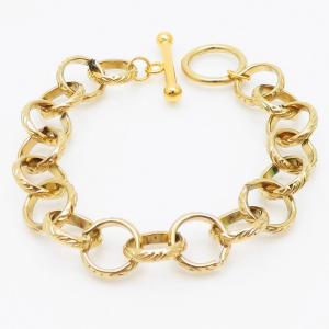 Stainless Steel Gold-plating Bracelet - KB165260-BJ