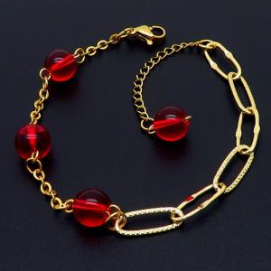 Stainless Steel Gold-plating Bracelet - KB165265-BJ