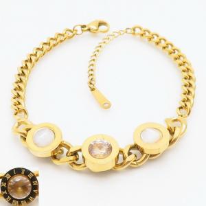 Stainless Steel Gold-plating Bracelet - KB165274-CM