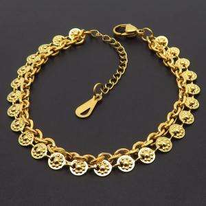 Stainless Steel Gold-plating Bracelet - KB166119-XD
