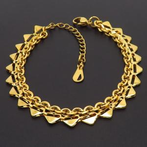 Stainless Steel Gold-plating Bracelet - KB166128-XD