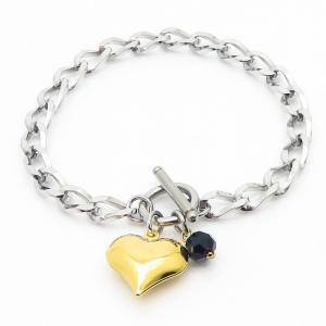 Stainless Steel Gold-plating Bracelet - KB166167-BJ