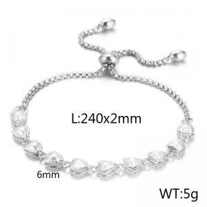 Creative Fashion Copper Adjustable Bracelets White Shell Sweater Chain Women Jewelry Bracelet - KB166603-Z