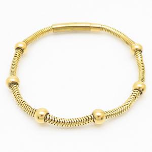 Stainless Steel Gold-plating Bracelet - KB166733-QY