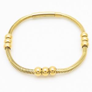 Stainless Steel Gold-plating Bracelet - KB166736-QY