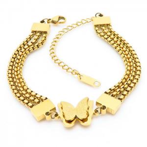 Stainless Steel Gold-plating Bracelet - KB166810-SP