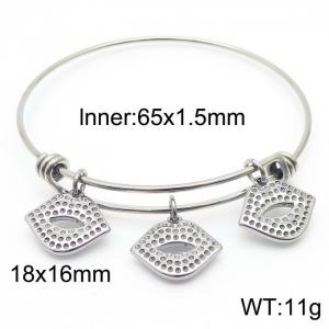 Stainless Steel Special Bracelets Women Silver Color - KB166911-Z