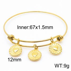 Stainless Steel Special Bracelets Women Gold Color - KB166913-Z