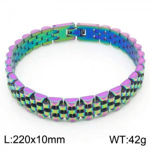 Iridescent Classic Foreign Trade Stainless Steel Adjustable Strap Bracelet - KB167051-K