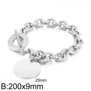 Titanium steel hip hop O-shaped chain OT buckle polishing disc - KB167061-Z