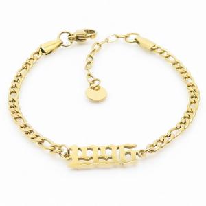 Stainless Steel Gold-plating Bracelet - KB167864-HG