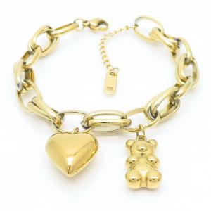 Stainless Steel Gold-plating Bracelet - KB167868-HM